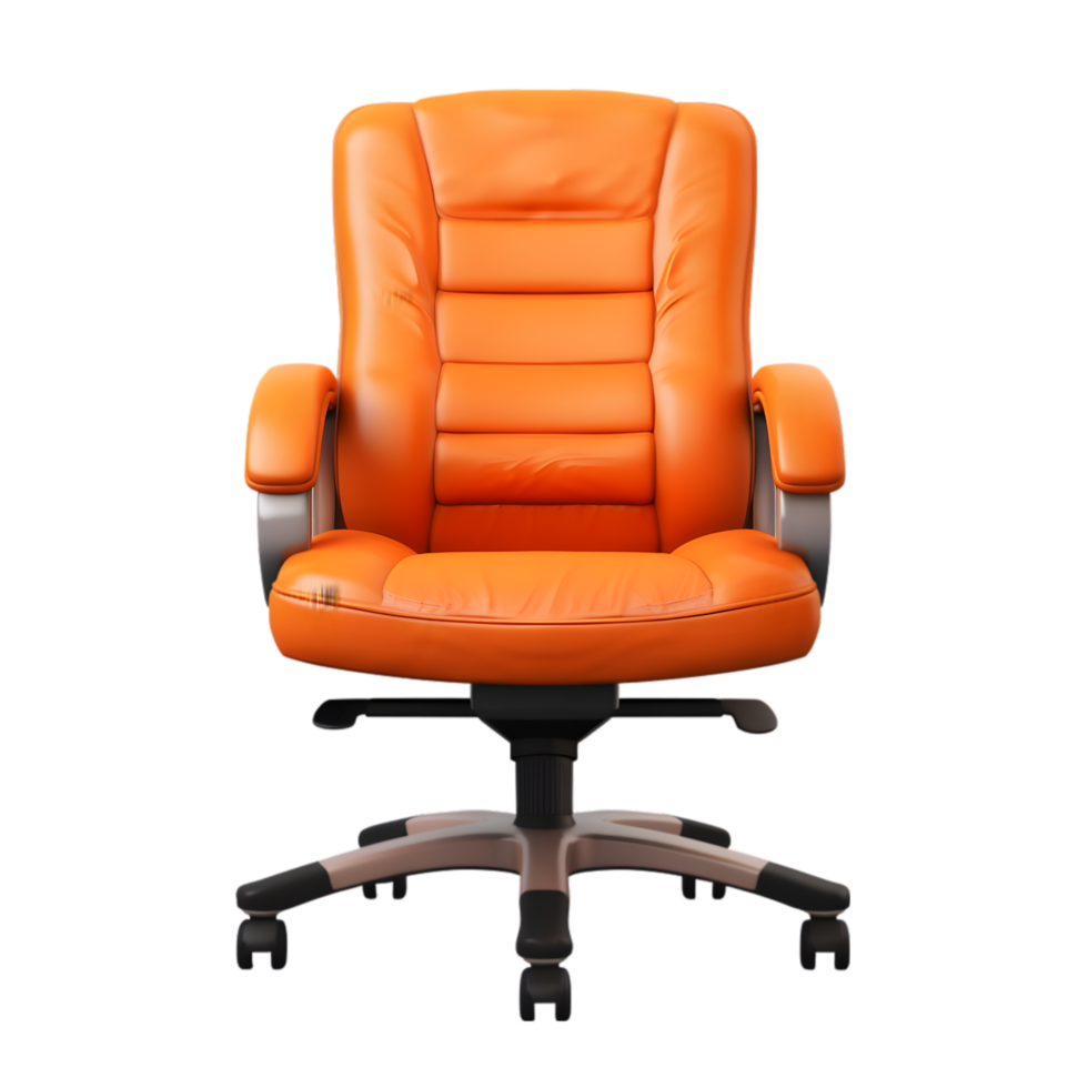 AI generated comfortable Office Chair on transparent background PNG image
