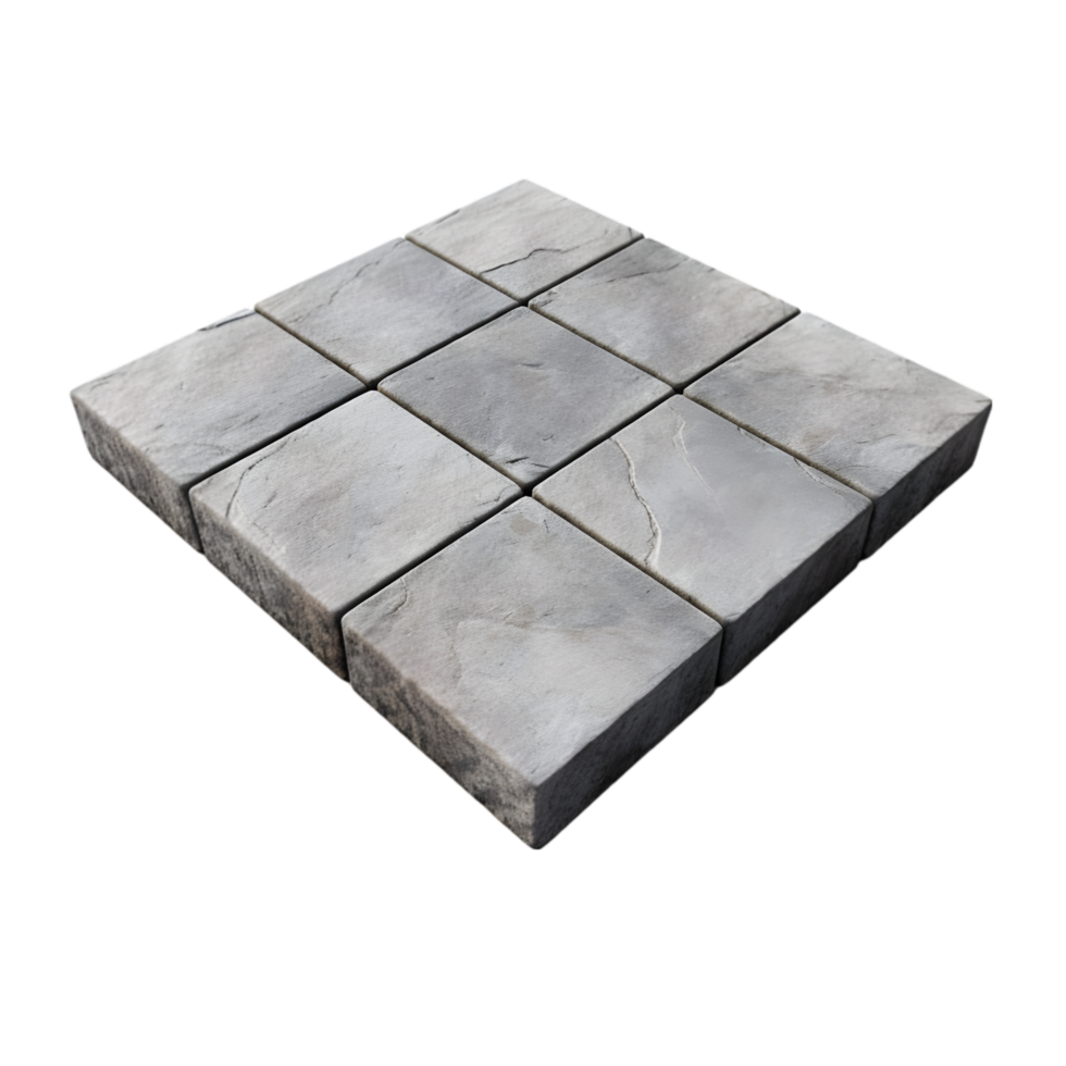 AI generated Concrete Pavers on transparent background PNG image