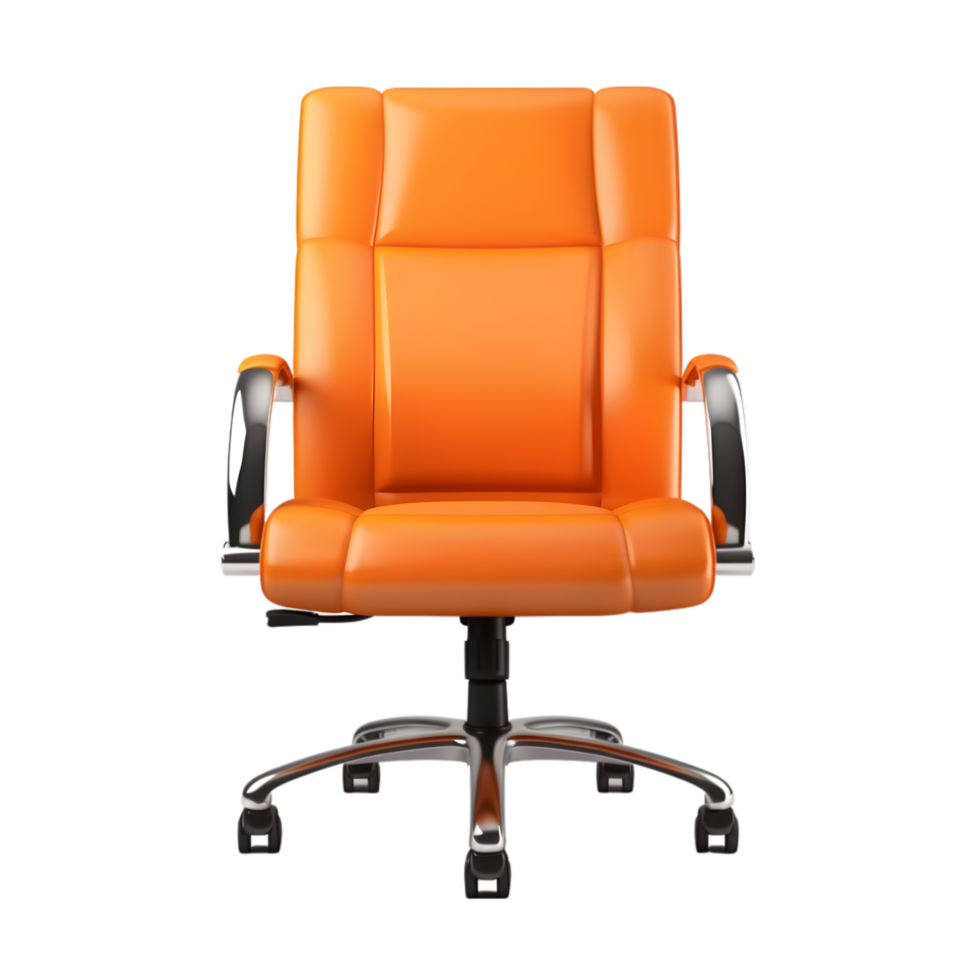 AI generated comfortable Office Chair on transparent background PNG image