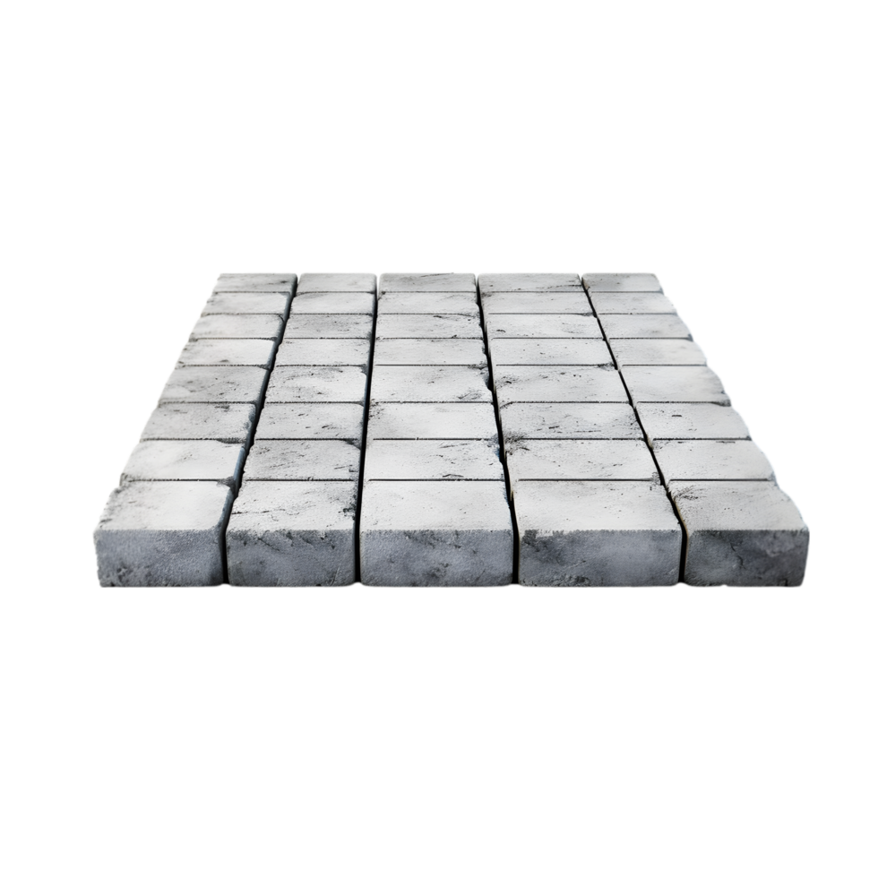 AI generated Concrete Pavers on transparent background PNG image