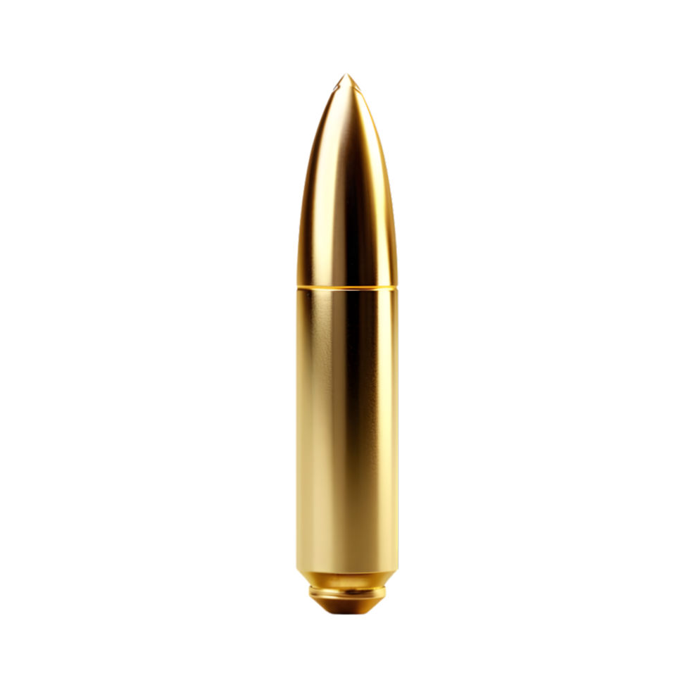 AI generated Gun bullet on transparent background PNG image