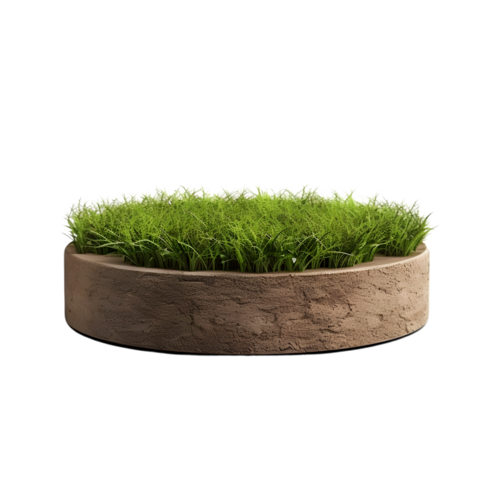 AI generated Circle Ground Soil Ground on transparent background PNG image