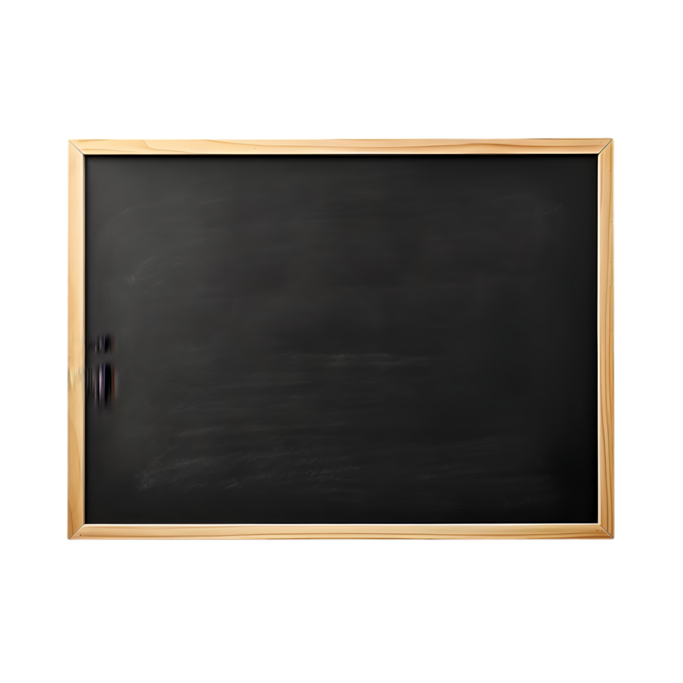 AI generated Blank blackboard for teaching on transparent background PNG image