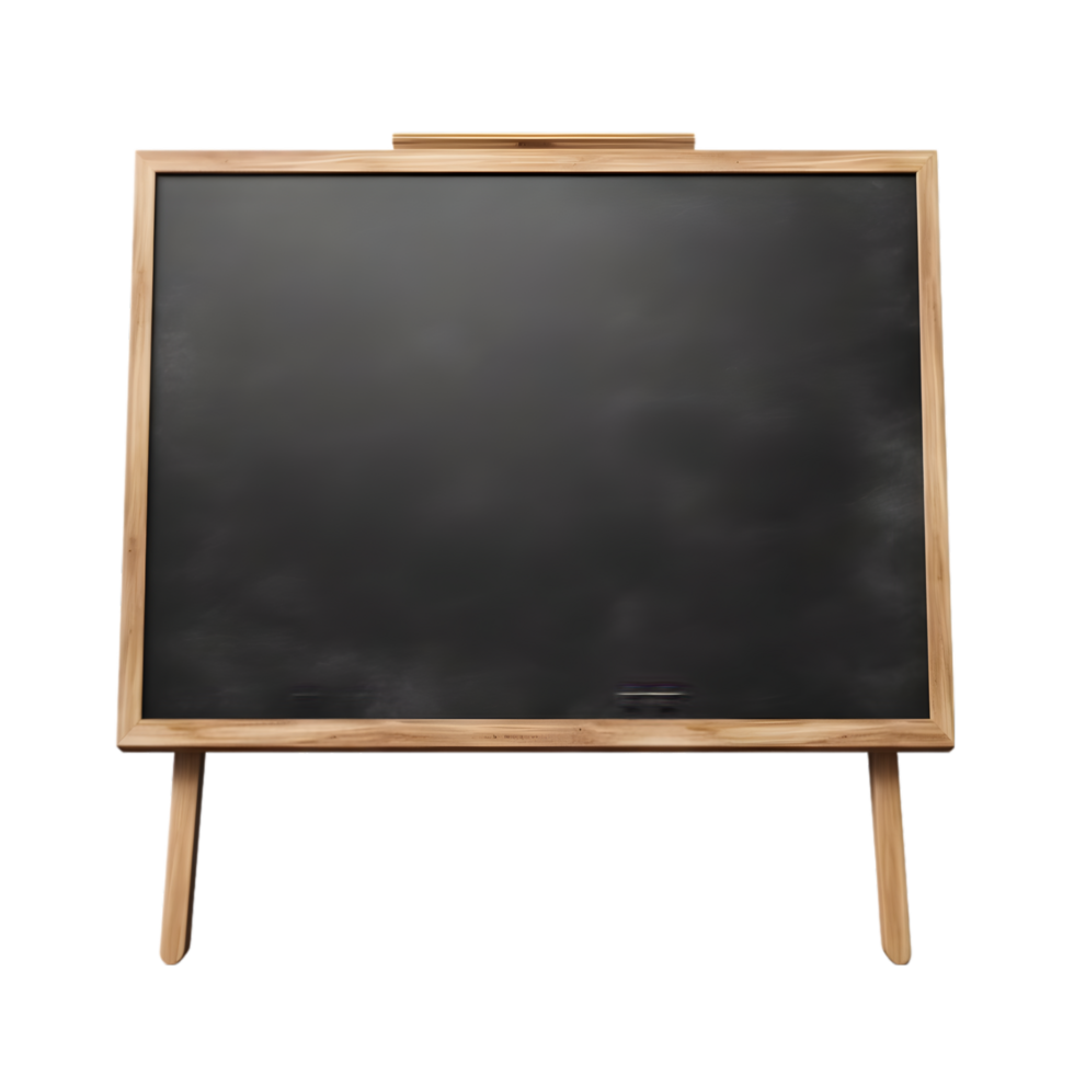 AI generated Blank blackboard for teaching on transparent background PNG image