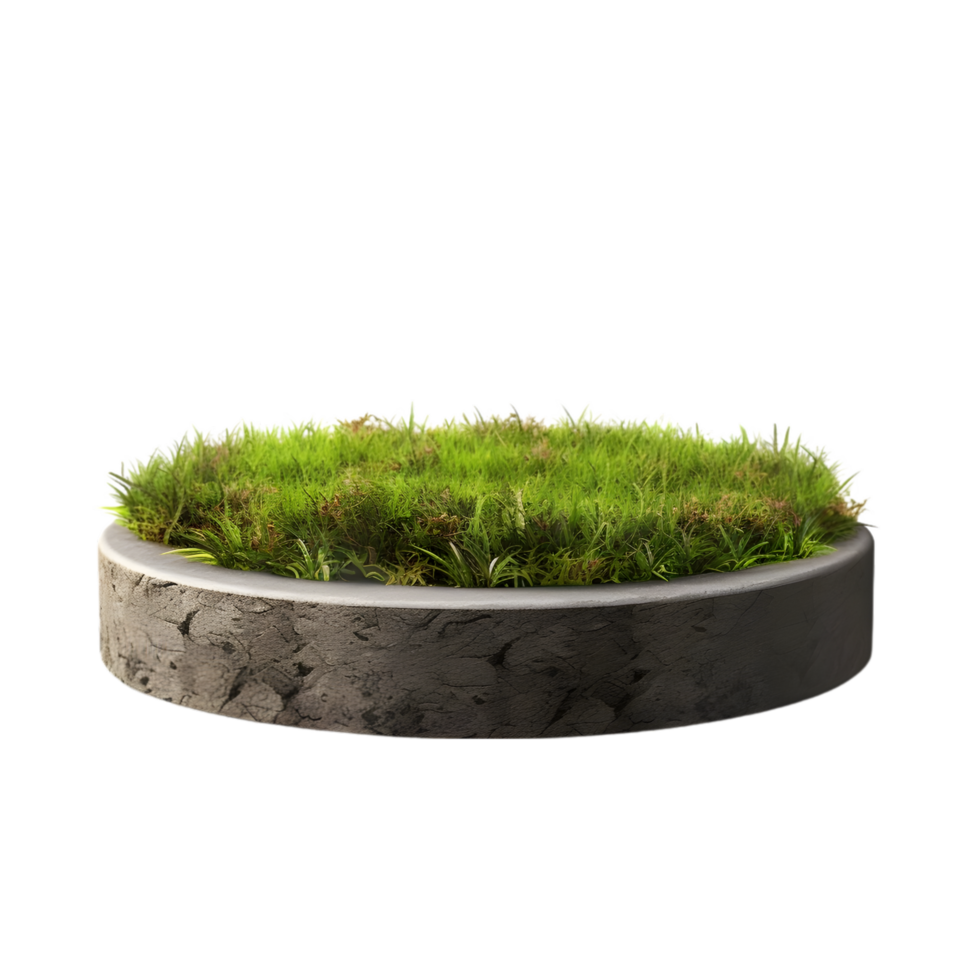 AI generated Circle Ground Soil Ground on transparent background PNG image