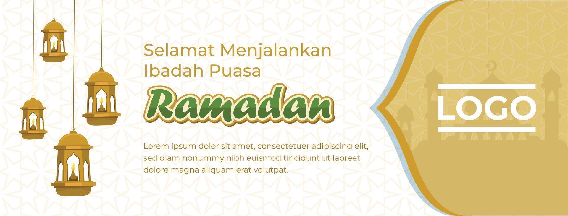 Free beautiful ramadan facebook template vector