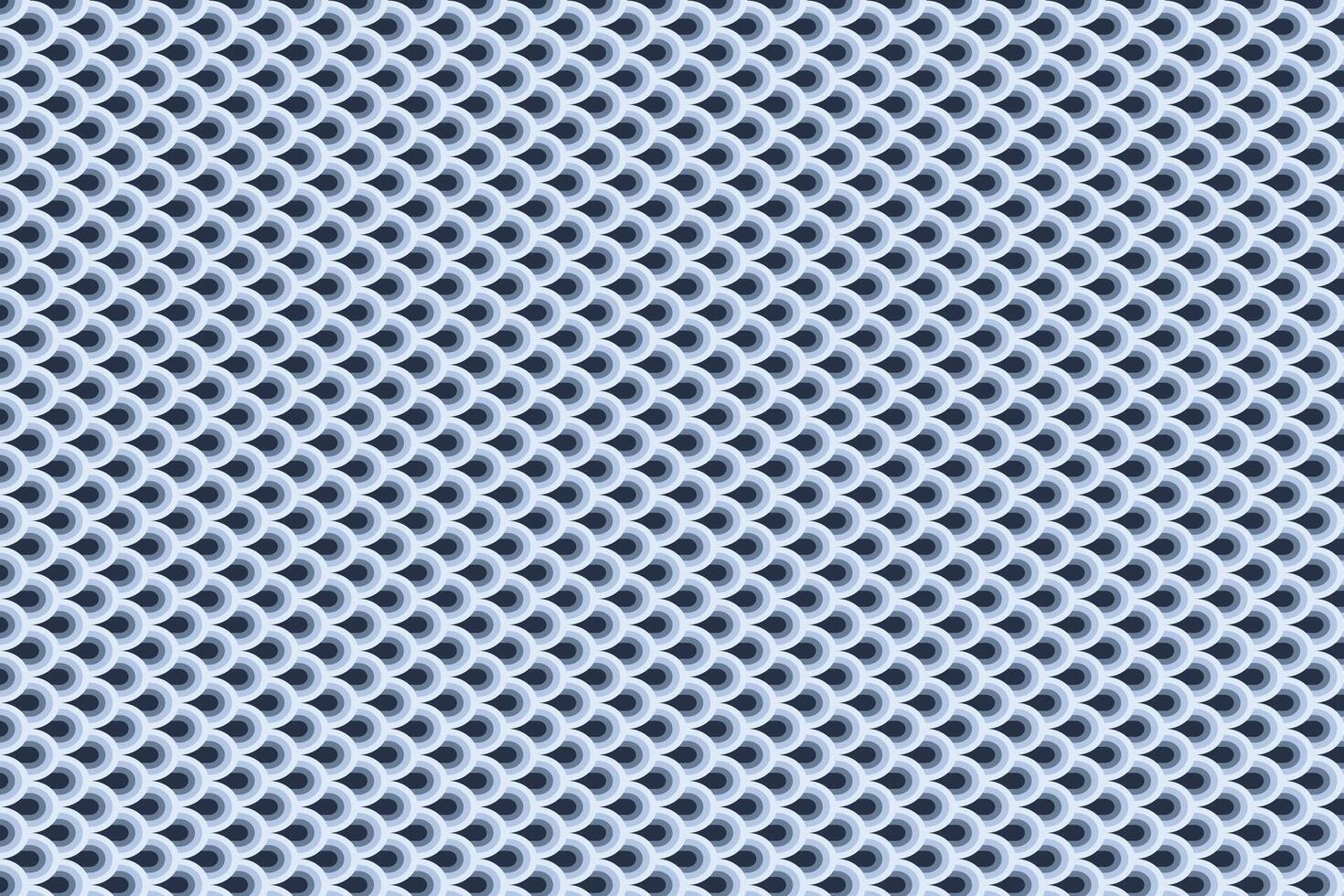 Modern fish scales background with curvy shapes vector