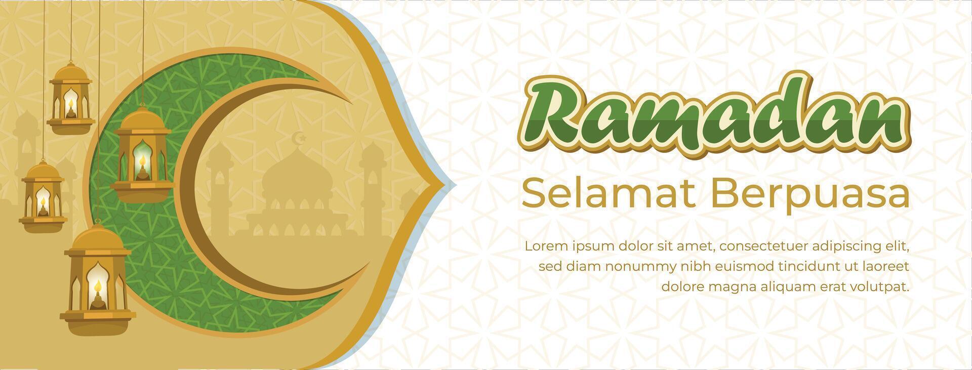 Free beautiful ramadan facebook template vector