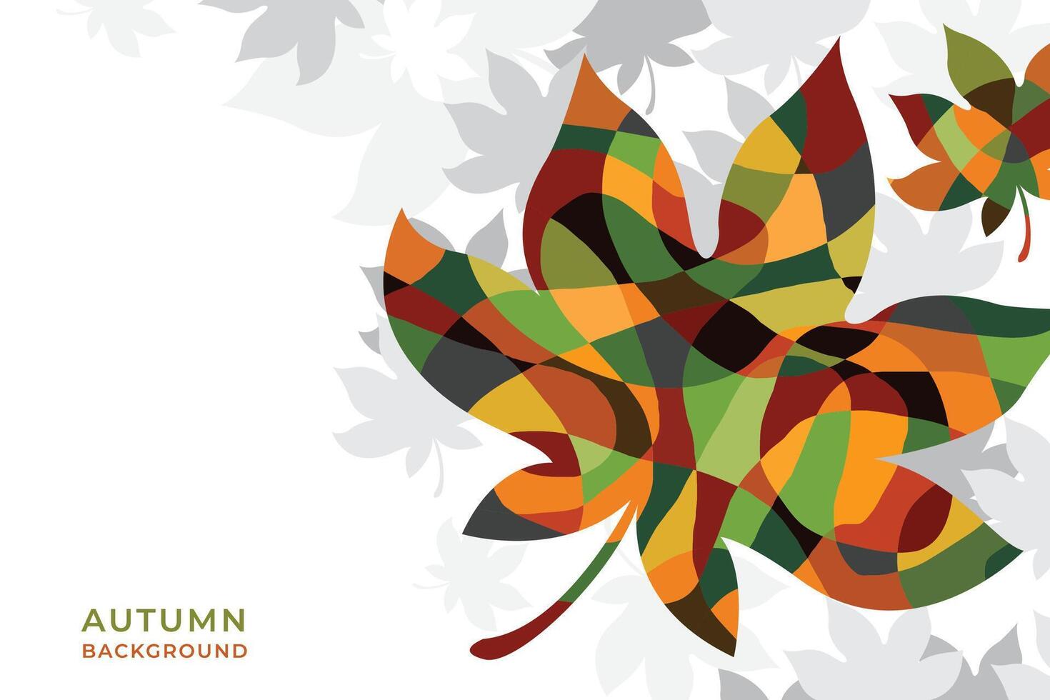 Autumn leaves background Free Vector