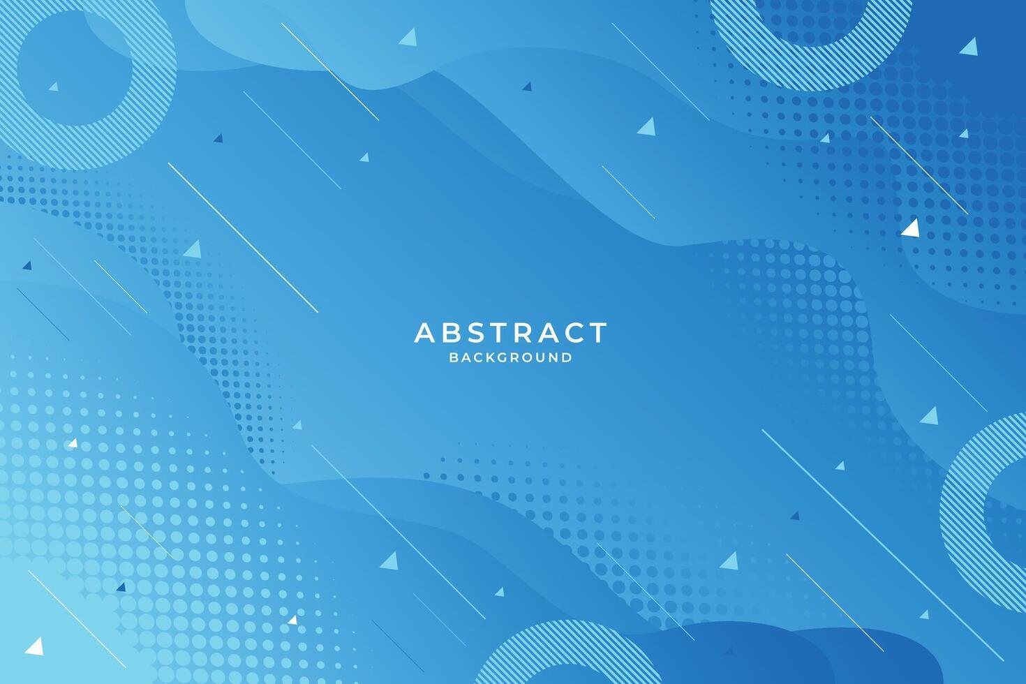 Modern blue fluid gradient background with curvy shapes Free Vector
