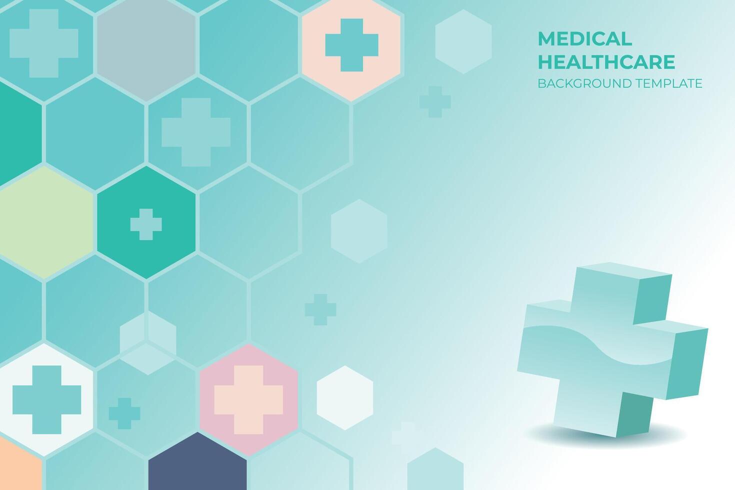 Healthcare and medical science background Free Vector