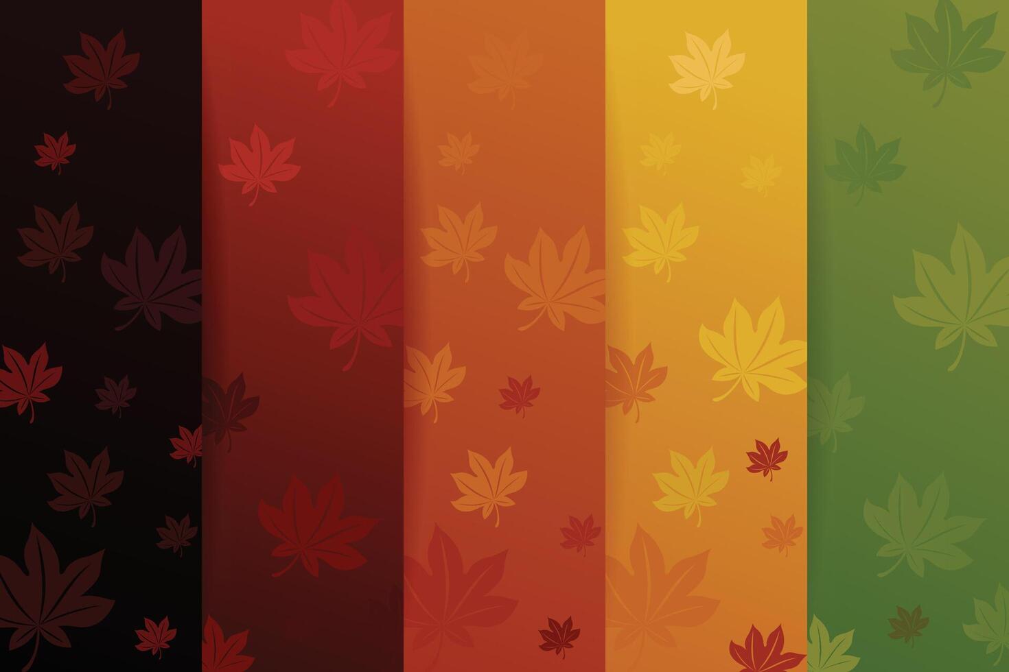 Autumn leaves background Free Vector