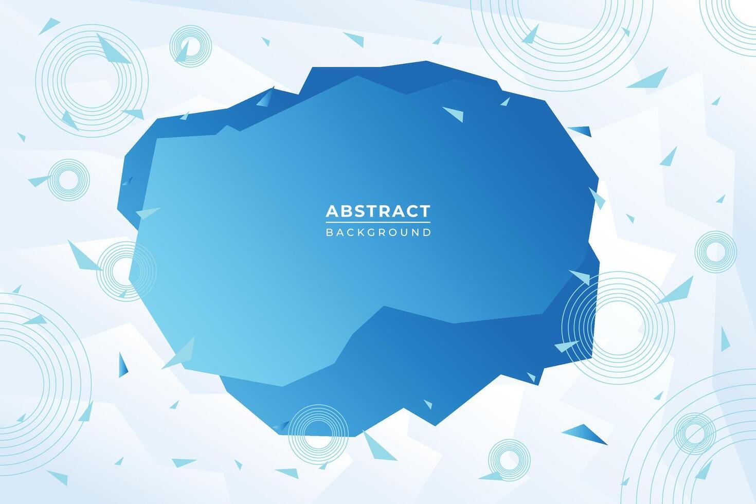 Modern blue gradient background with curvy shapes vector