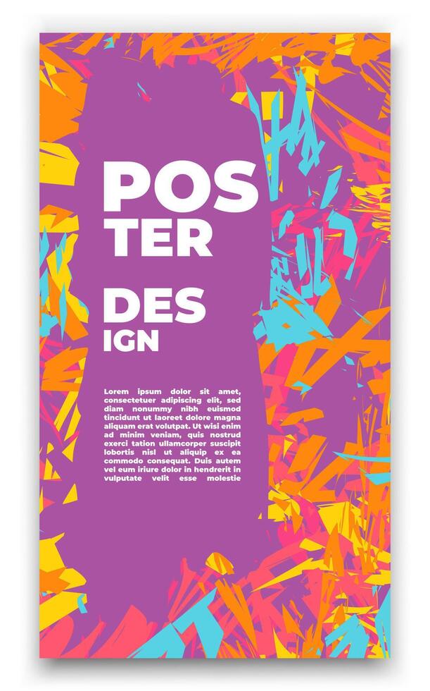 a poster with a colorful background and the word vector