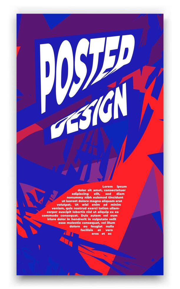 a poster with the words pop design vector