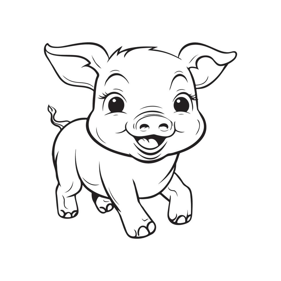 cerdo dibujos animados vector imágenes