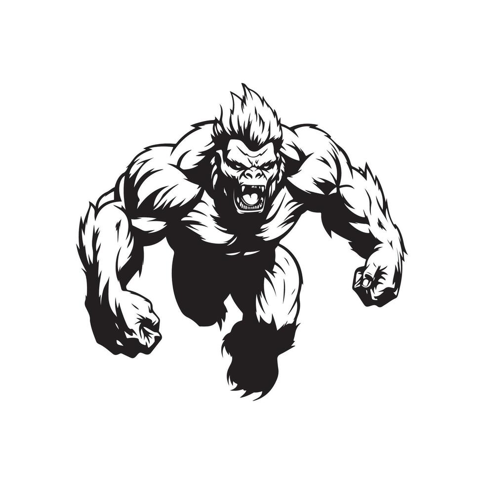 Gorilla Monster Vector Images