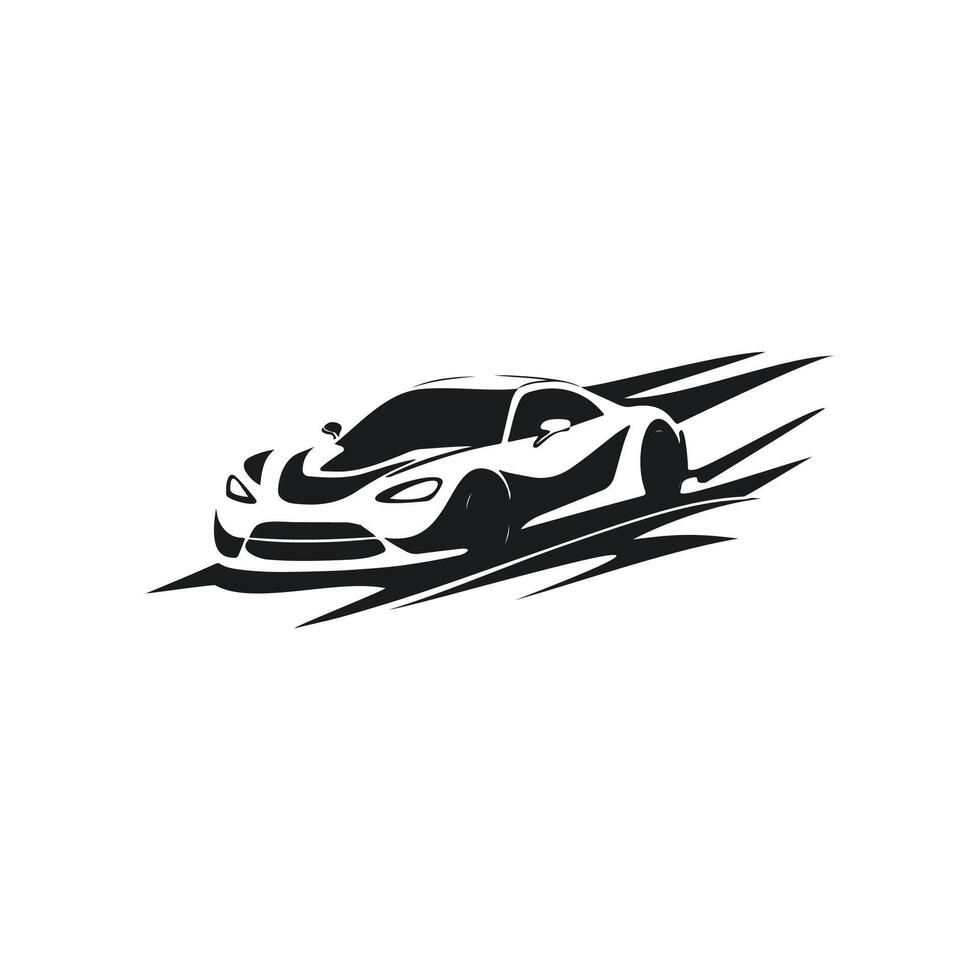 Racing Car silhouette vector