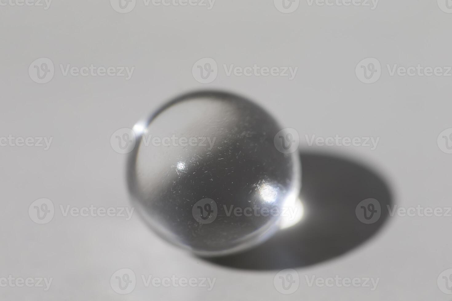 Round ball of jelly aribiza gray on gray background photo