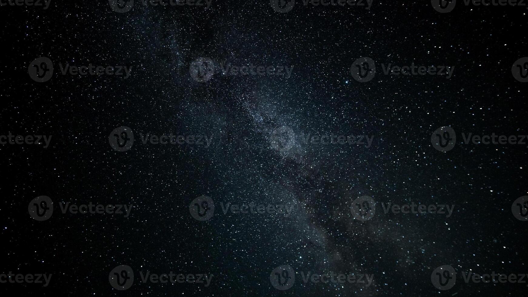 el lechoso camino y estrellas en noche cielo foto