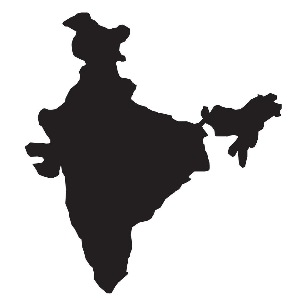 India mapa vector símbolo diseño