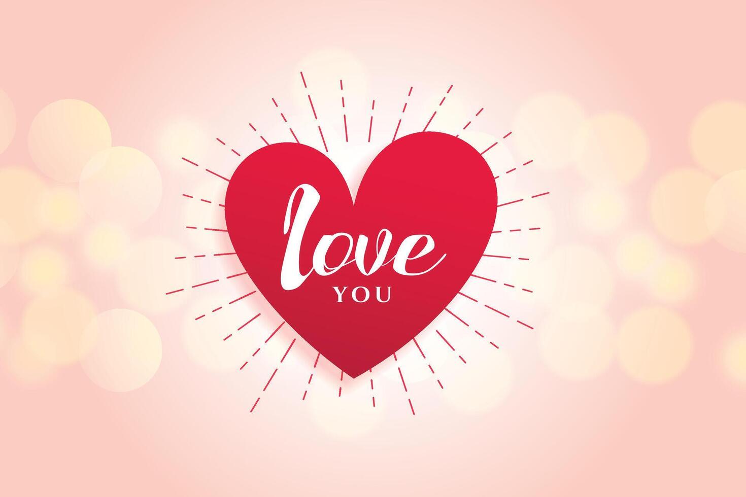 beautiful love heart background design vector