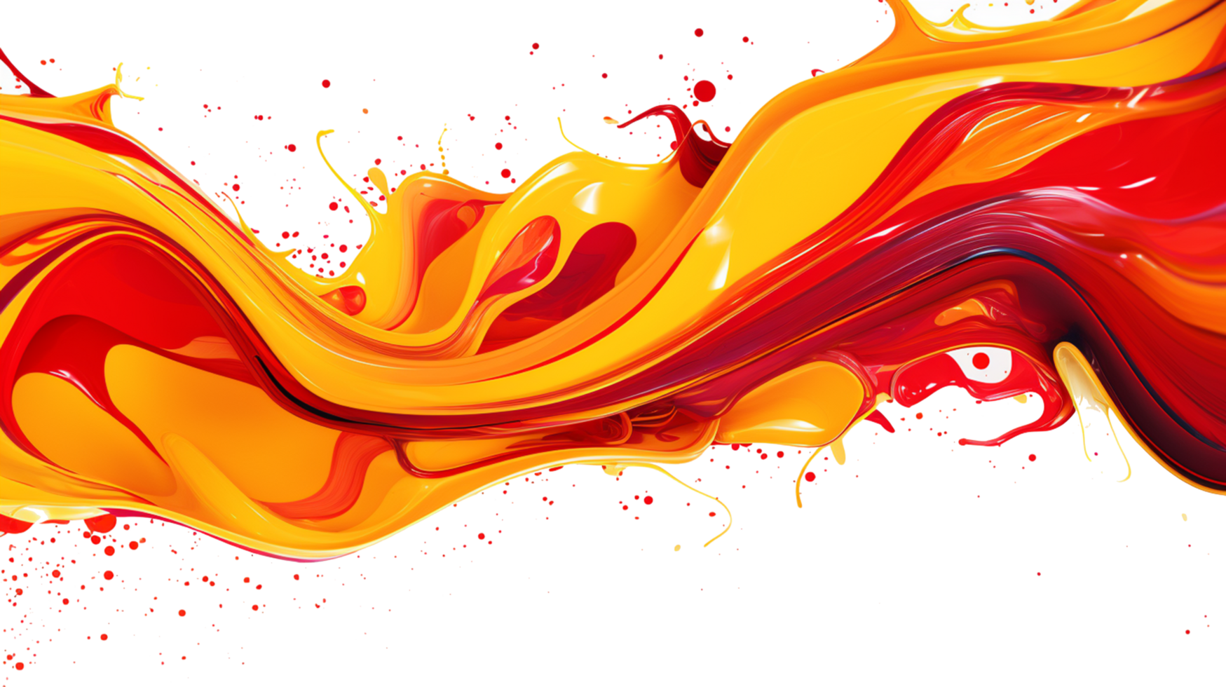 AI generated Vibrant Color Splash on Transparent Background png