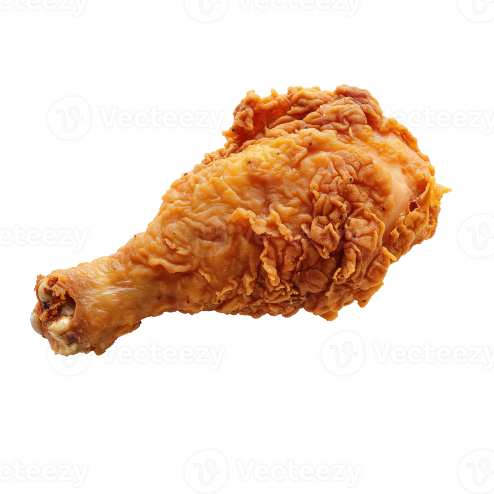 AI generated Fried chicken leg Isolated png