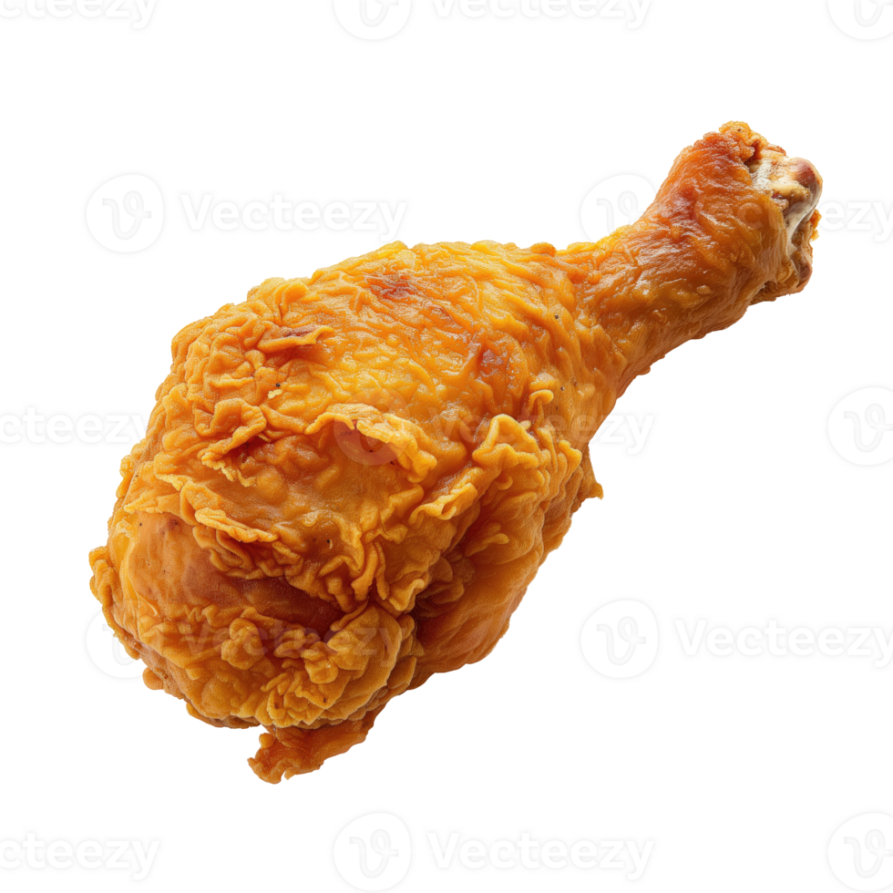 AI generated Fried chicken leg Isolated png