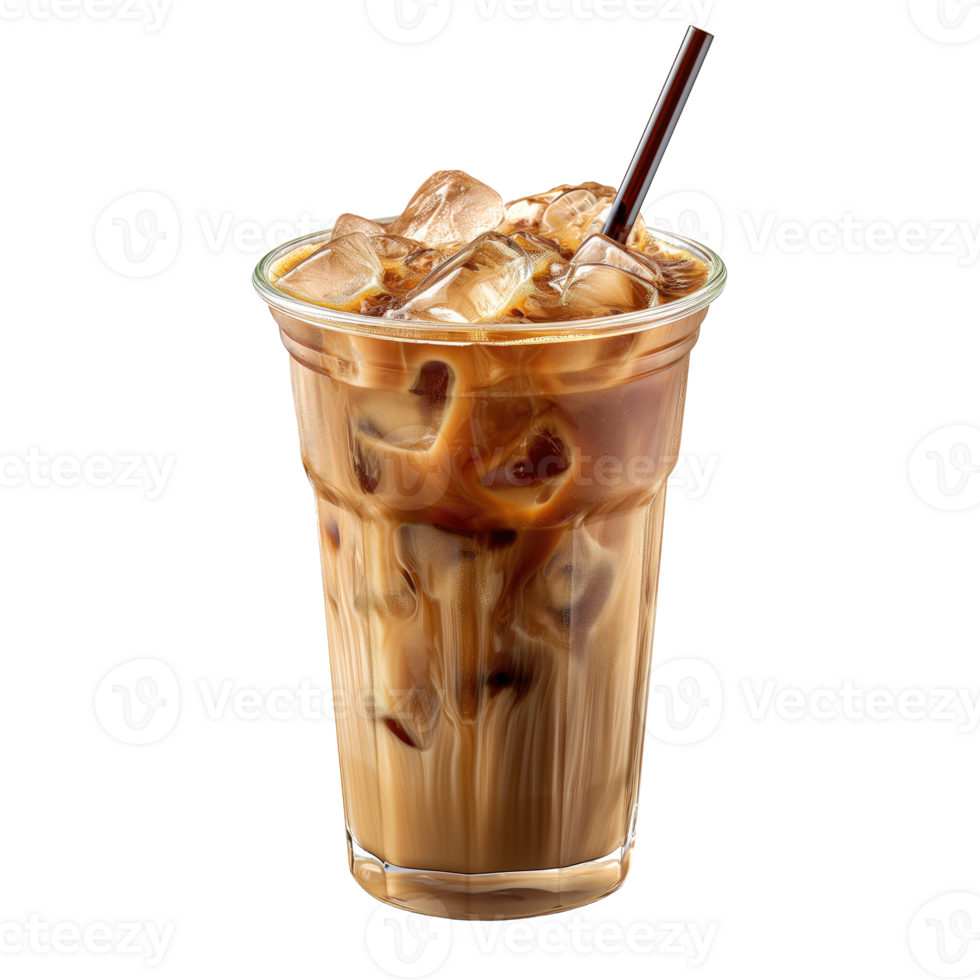 AI generated Iced coffee Isolated png