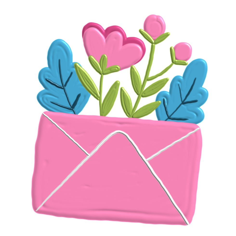 colorful spring flower with acrylic paint png