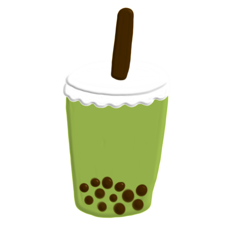 ice green tea matcha png