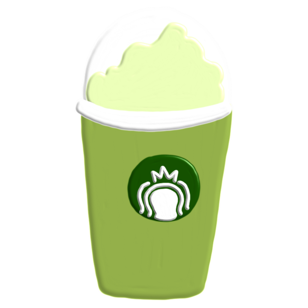 matcha latte ghiacciato png