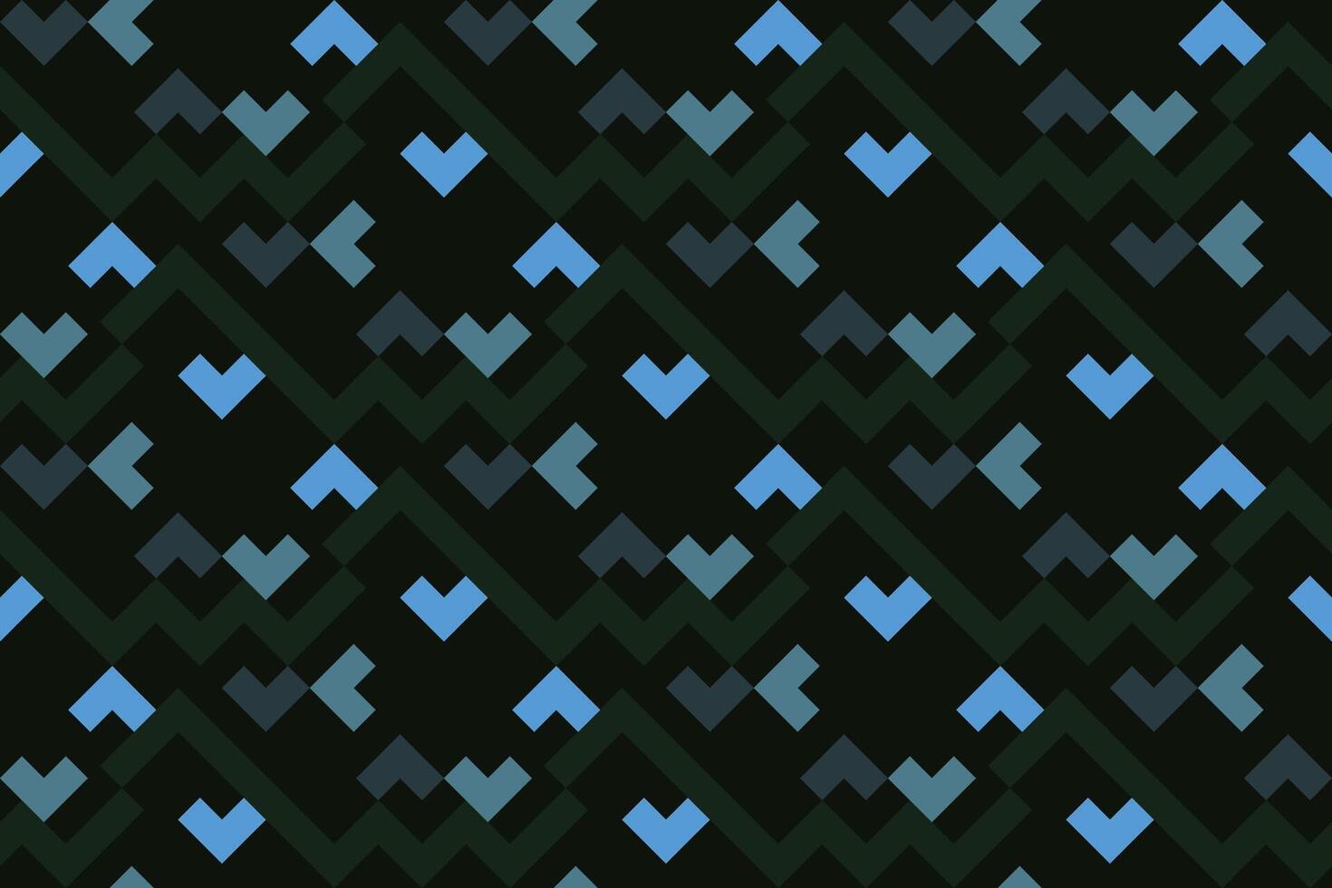 geometric seamless pattern background with black and blue color vector