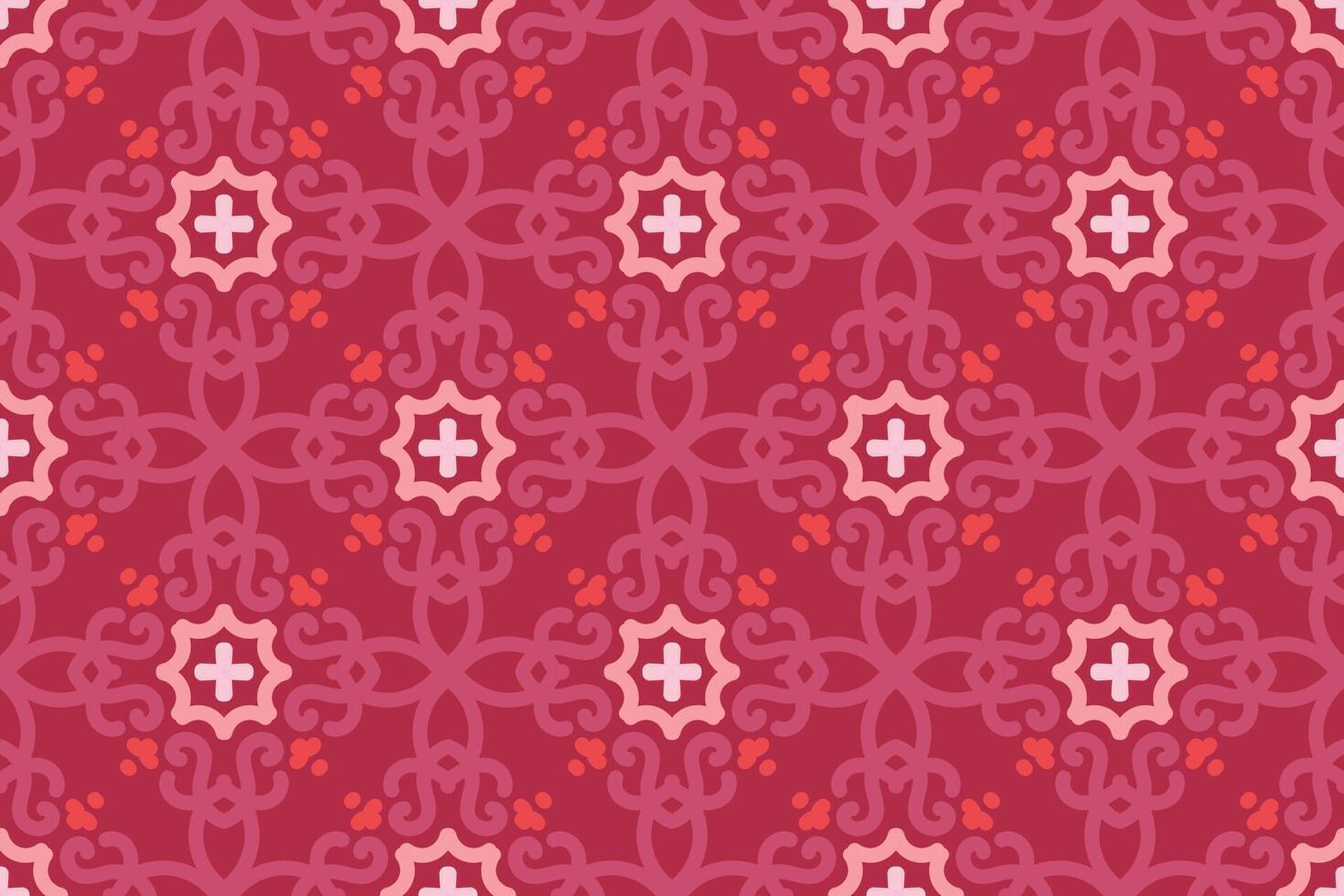 rosado sin costura modelo antecedentes con Clásico estilo. adecuado para textil, teja, pared decoración, fondo, bandera vector