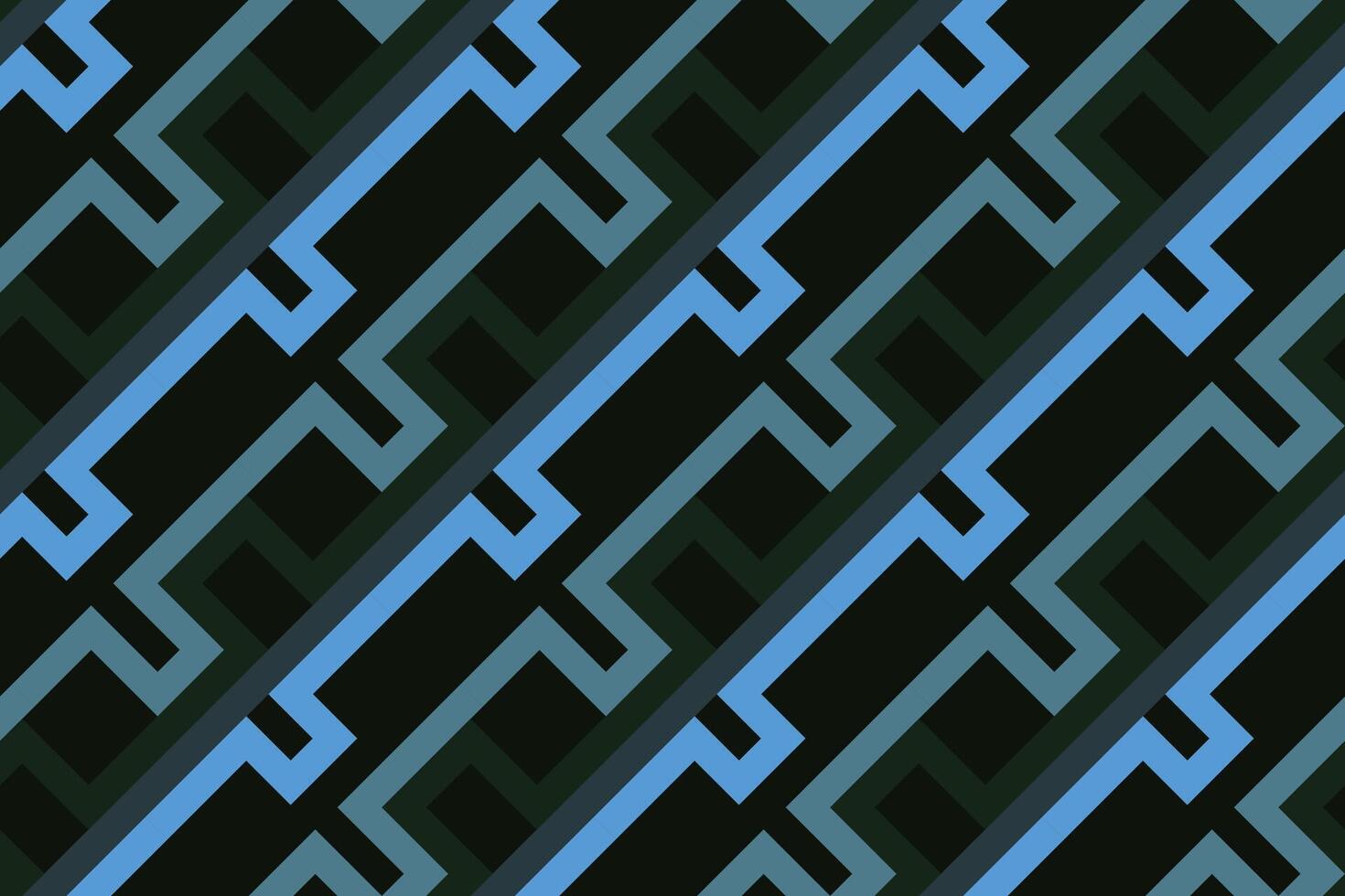 geometric seamless pattern background with black and blue color vector
