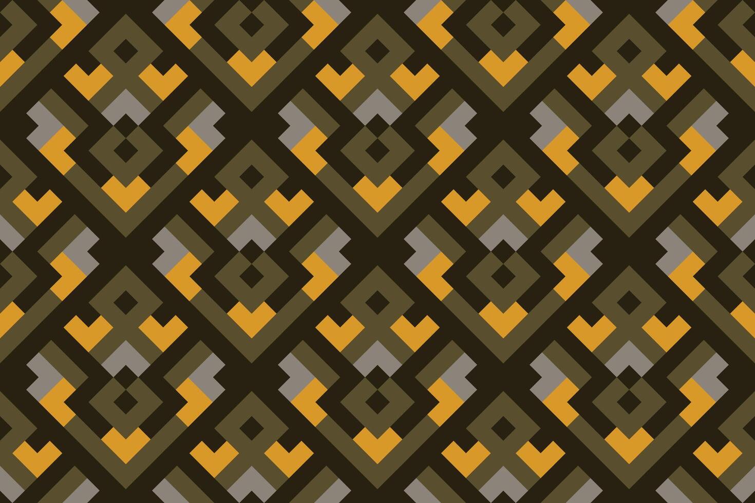 geometric seamless pattern background with vintage green, black and yellow color vector