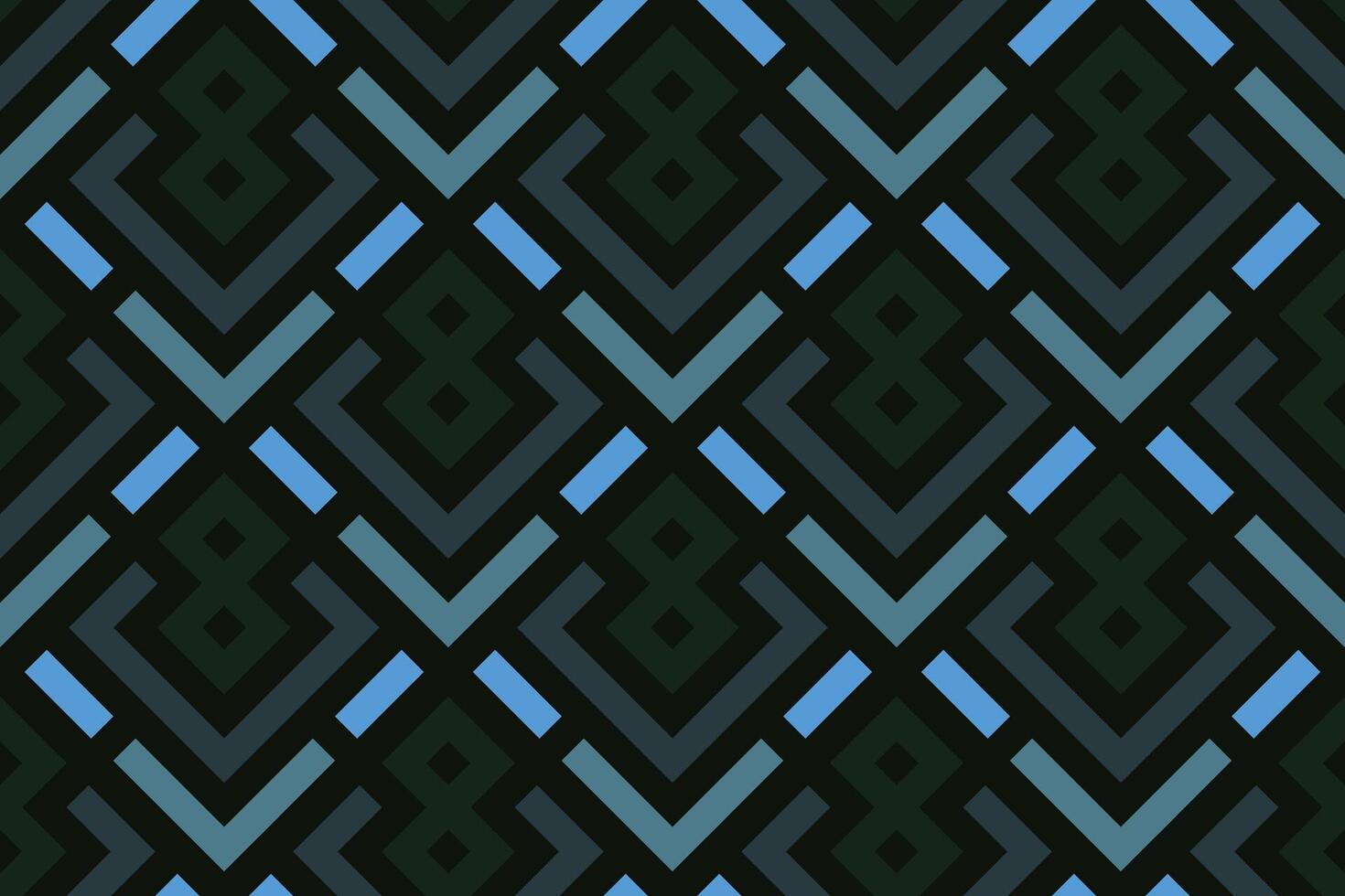 geometric seamless pattern background with black and blue color vector