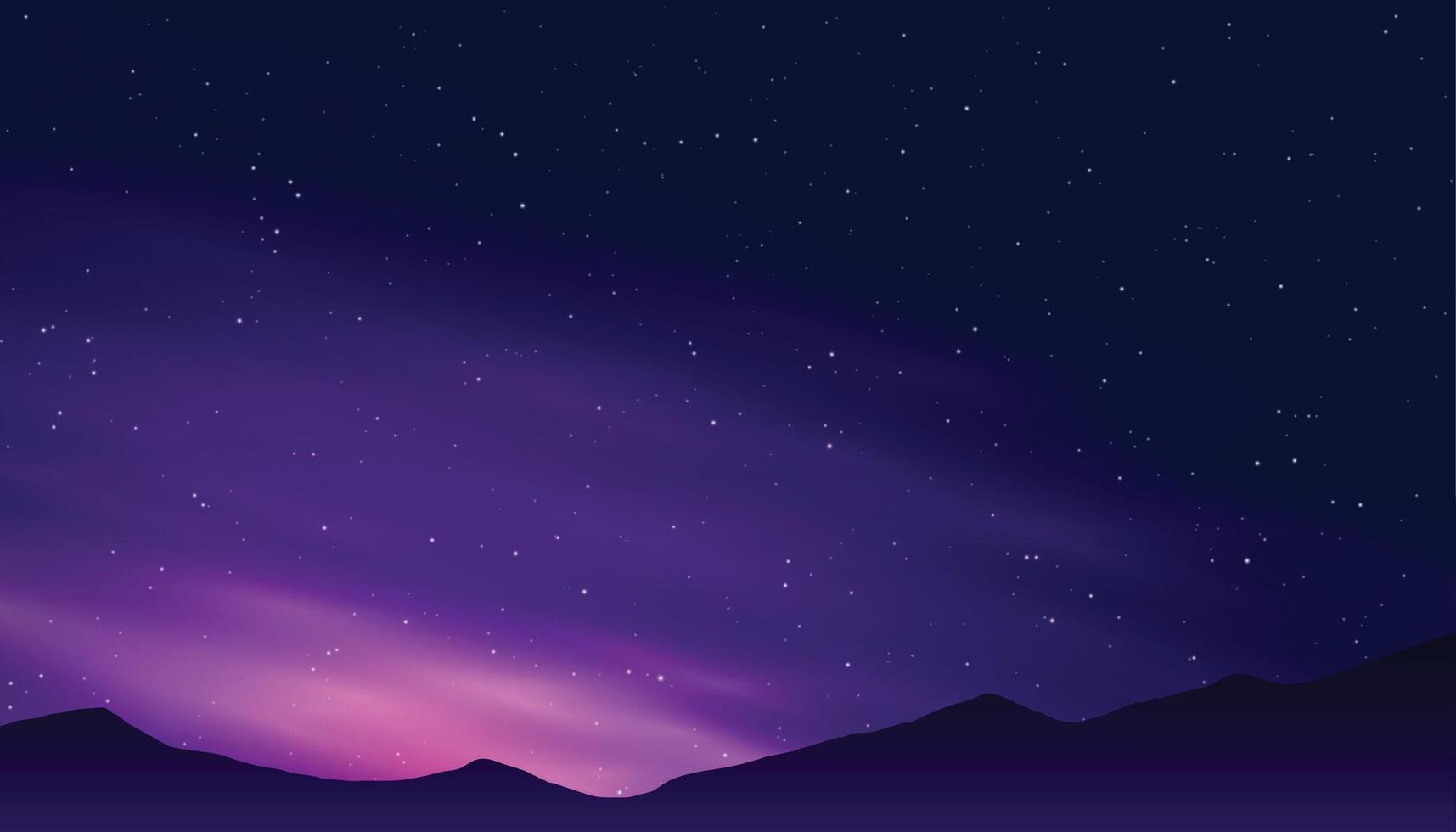 estrellado noche cielo fondo de pantalla Perfecto combinación de Ciencias y Arte vector