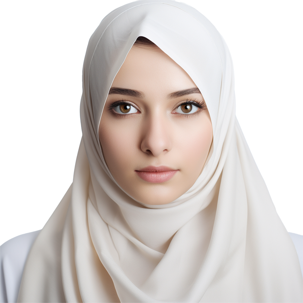 AI generated Muslim woman png isolated on transparent background