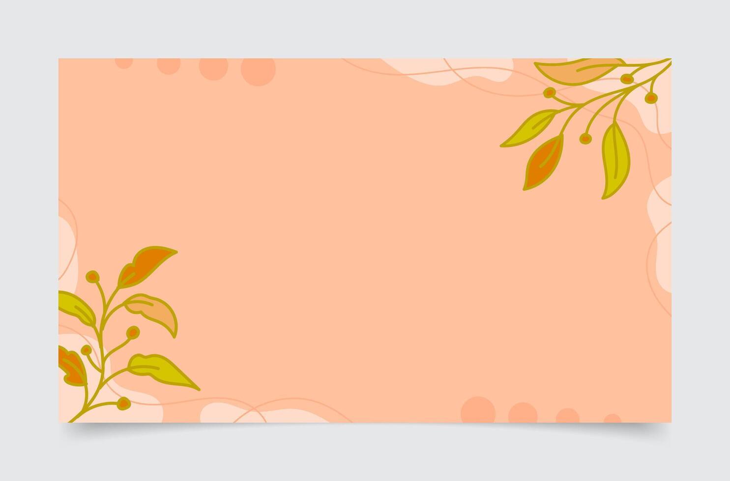 Florals Botanicals Abstract Banner Background vector