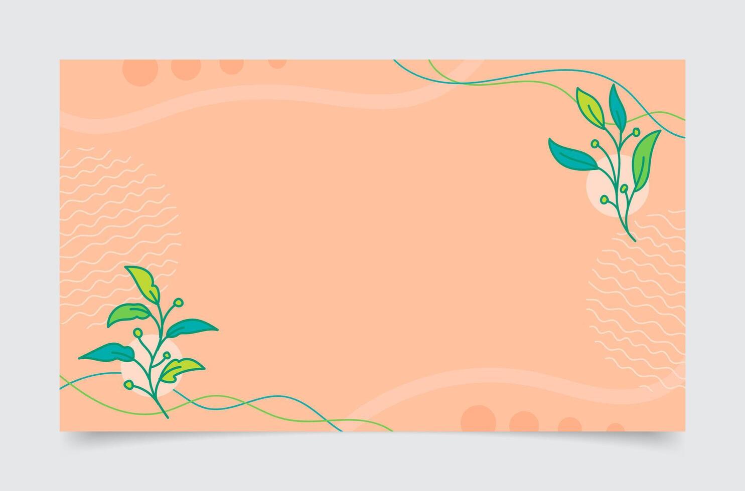 Florals Botanicals Abstract Banner Background vector