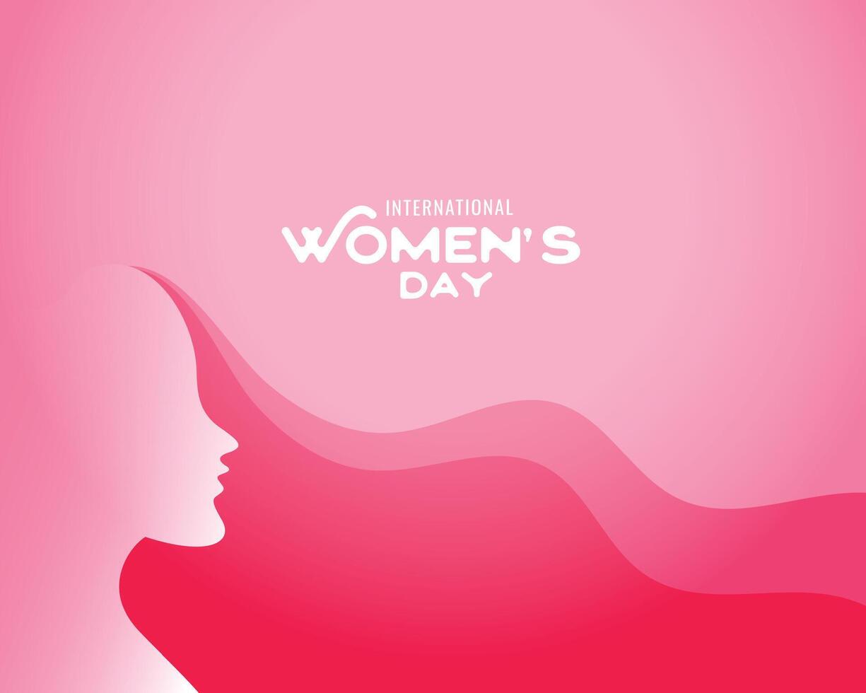 celebrate freedom and equality with beautiful women's day background vector