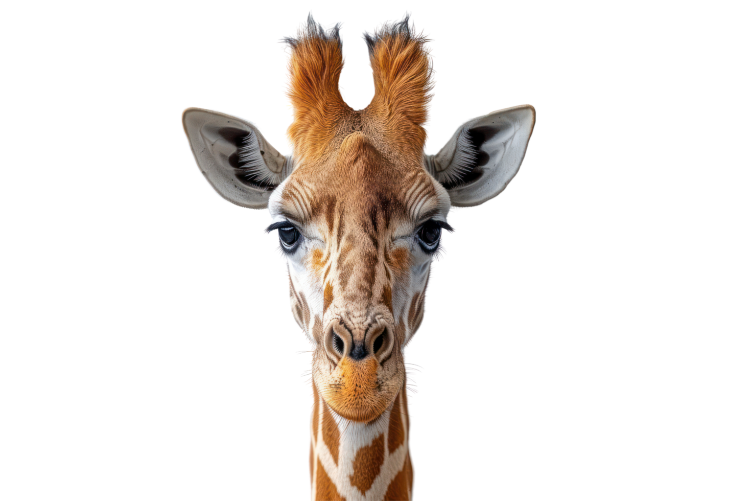 AI generated Giraffe on transparent background png