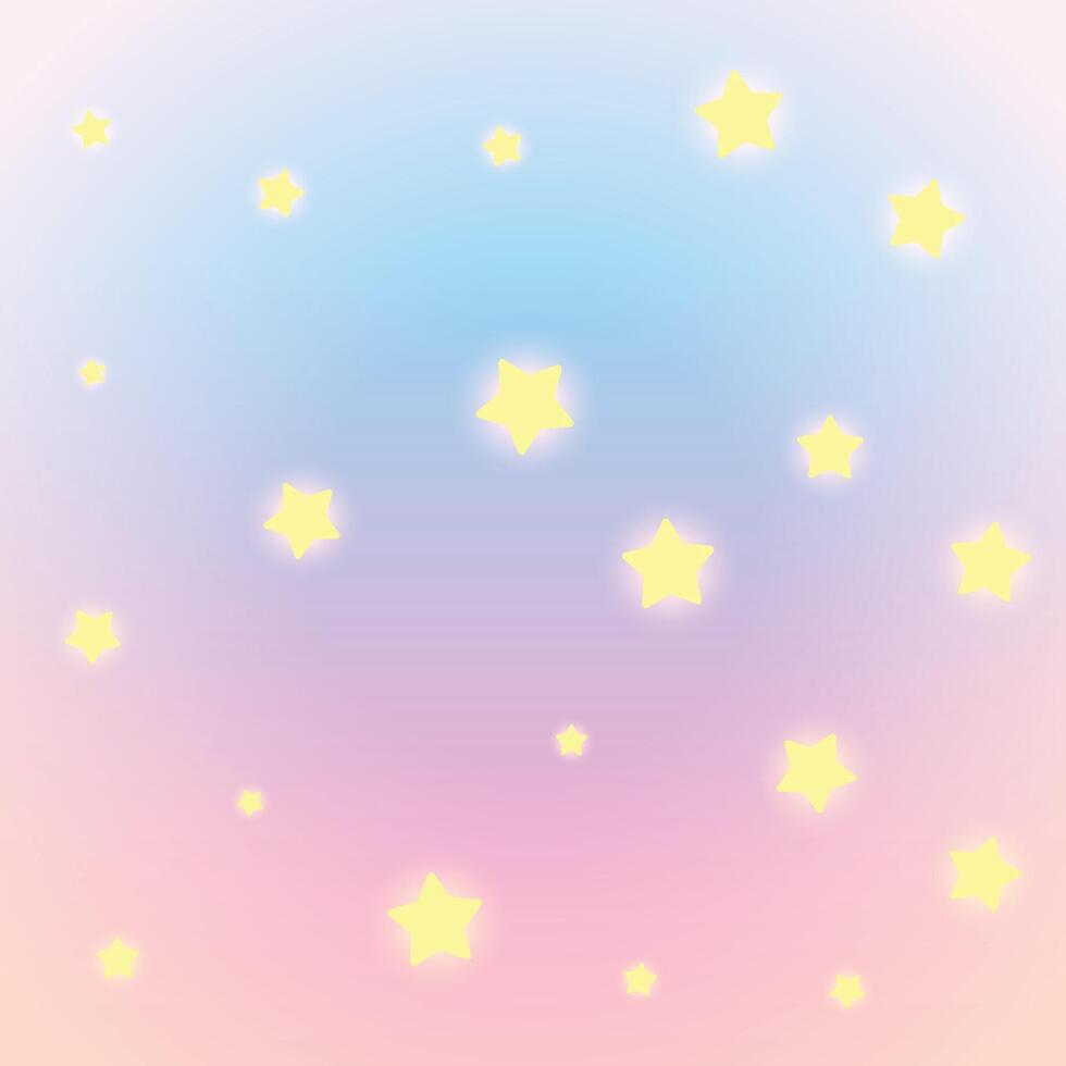 colorful background with glowing stars vector