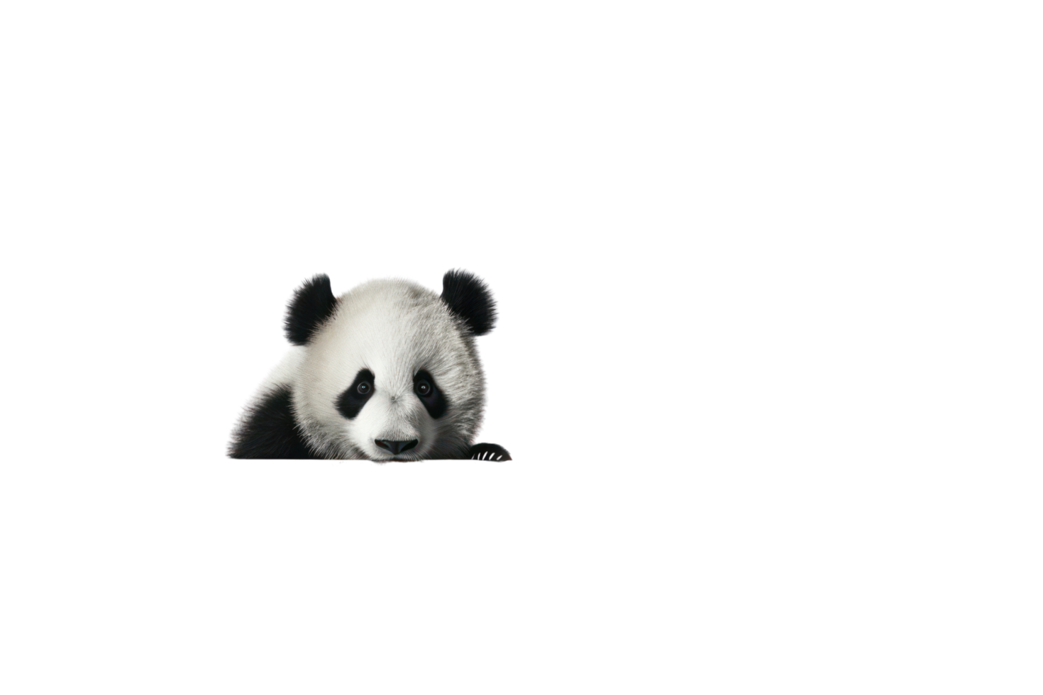 AI generated Panda on a transparent background png