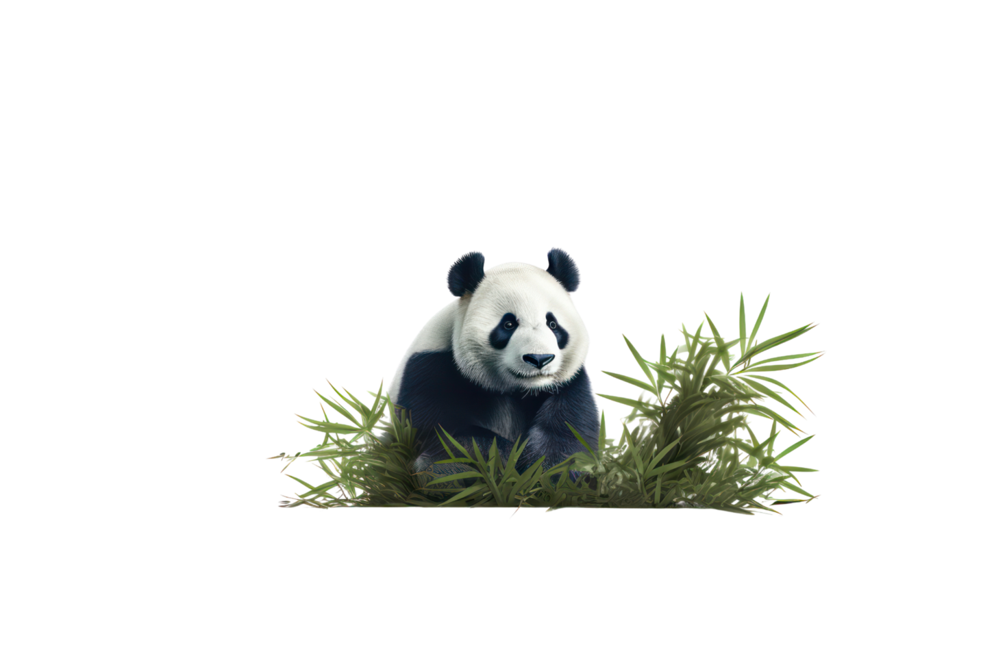 AI generated Panda on a transparent background png