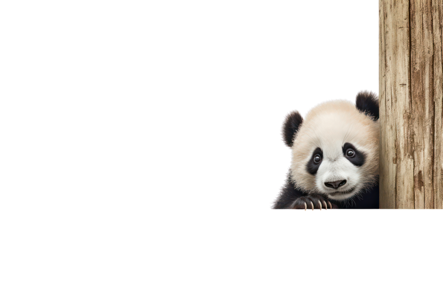 AI generated Panda on a transparent background png