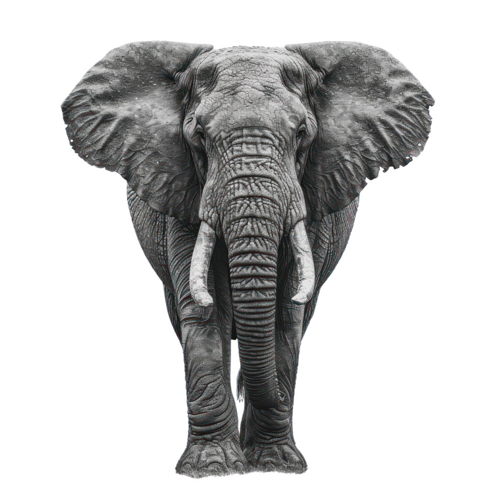 AI generated African elephant on transparent background 37749689 PNG