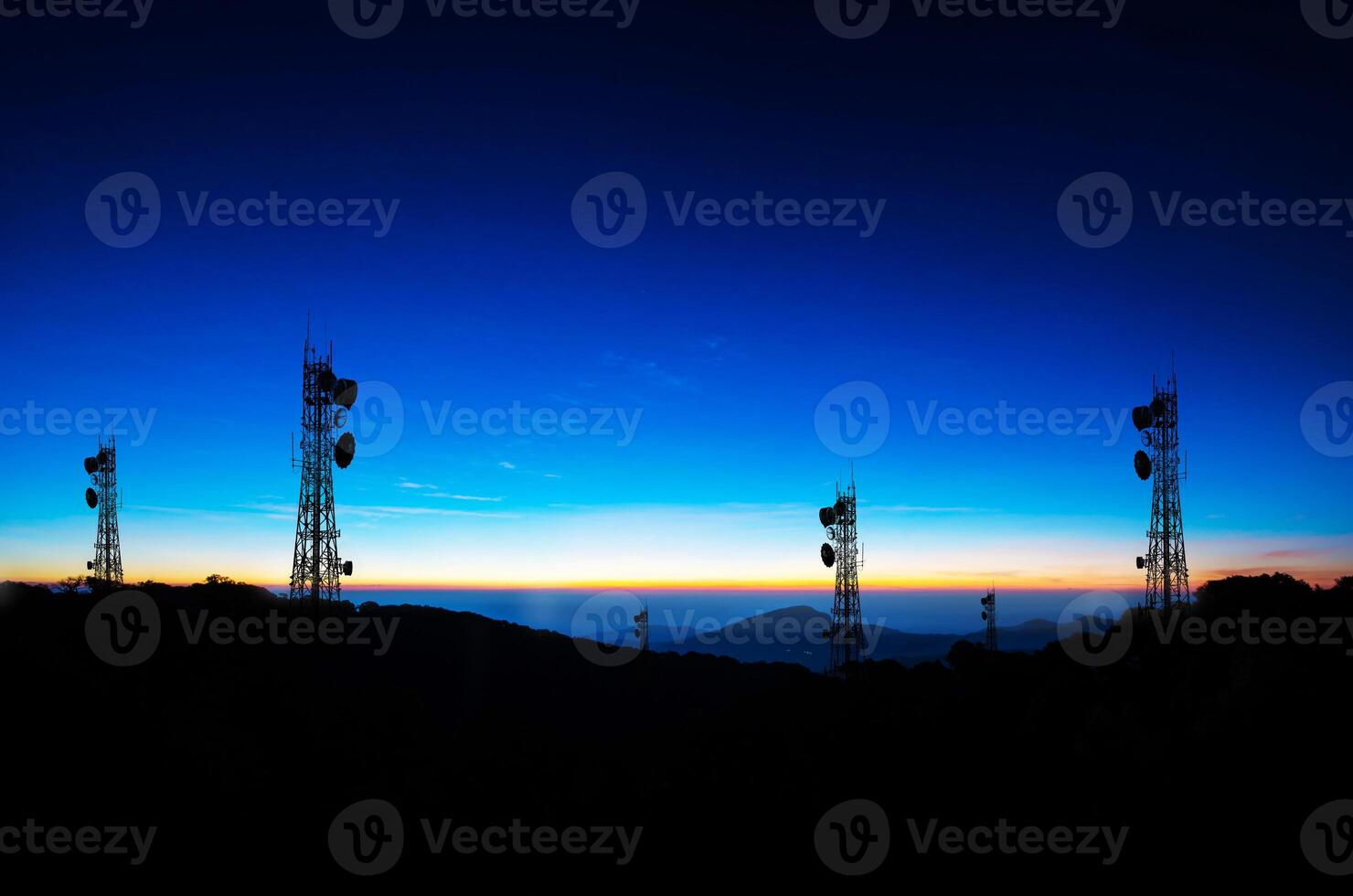 sombra teléfono antena en naturaleza antecedentes foto